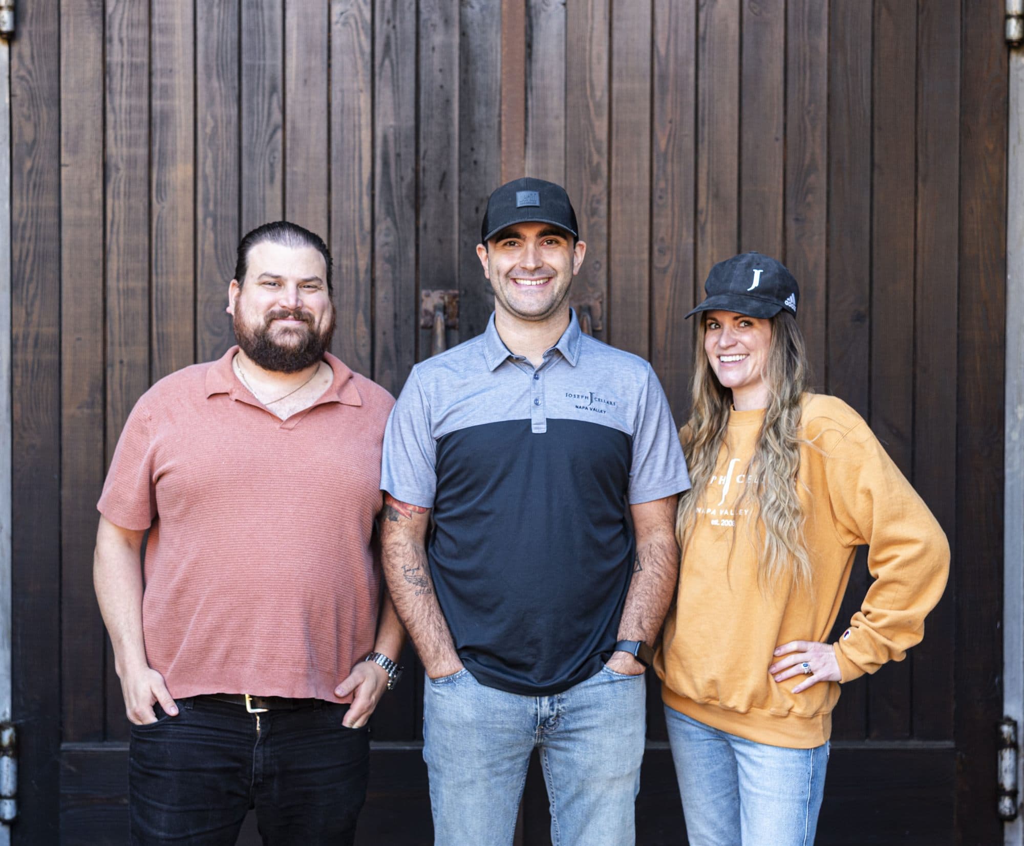 The Joseph Cellars hospitality team at the winery doors